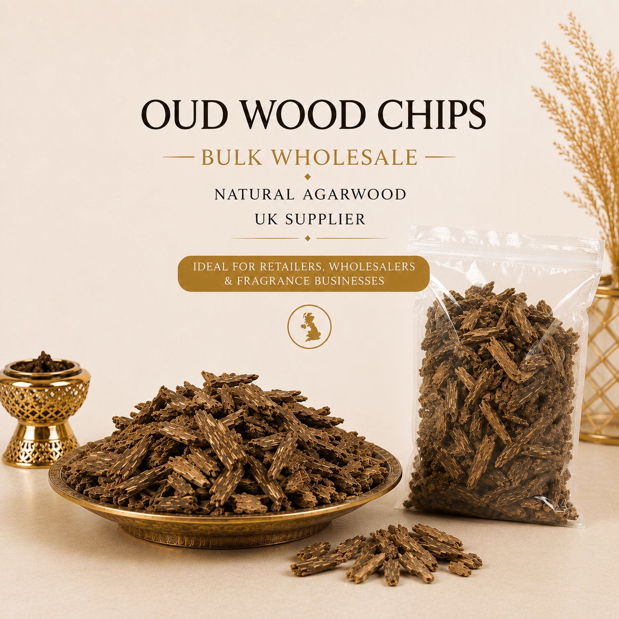 Oud Wood Chips Bulk Wholesale Agarwood UK Supplier