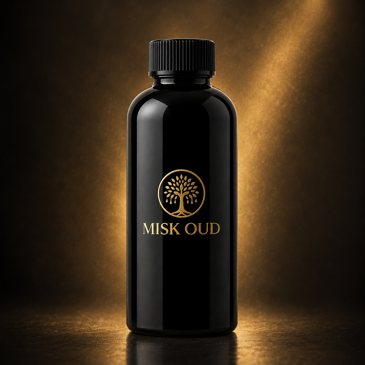 Kalakasi Oud Inspired Perfume Oil Wholesale bottle with black design and golden logo, showcasing luxury Arabian attar.