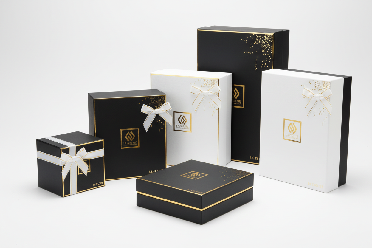 Luxury perfume oil boxes in multiple sizes