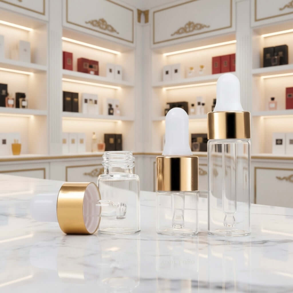 perfume oil dropper bottles refillable glass attar bottle UK