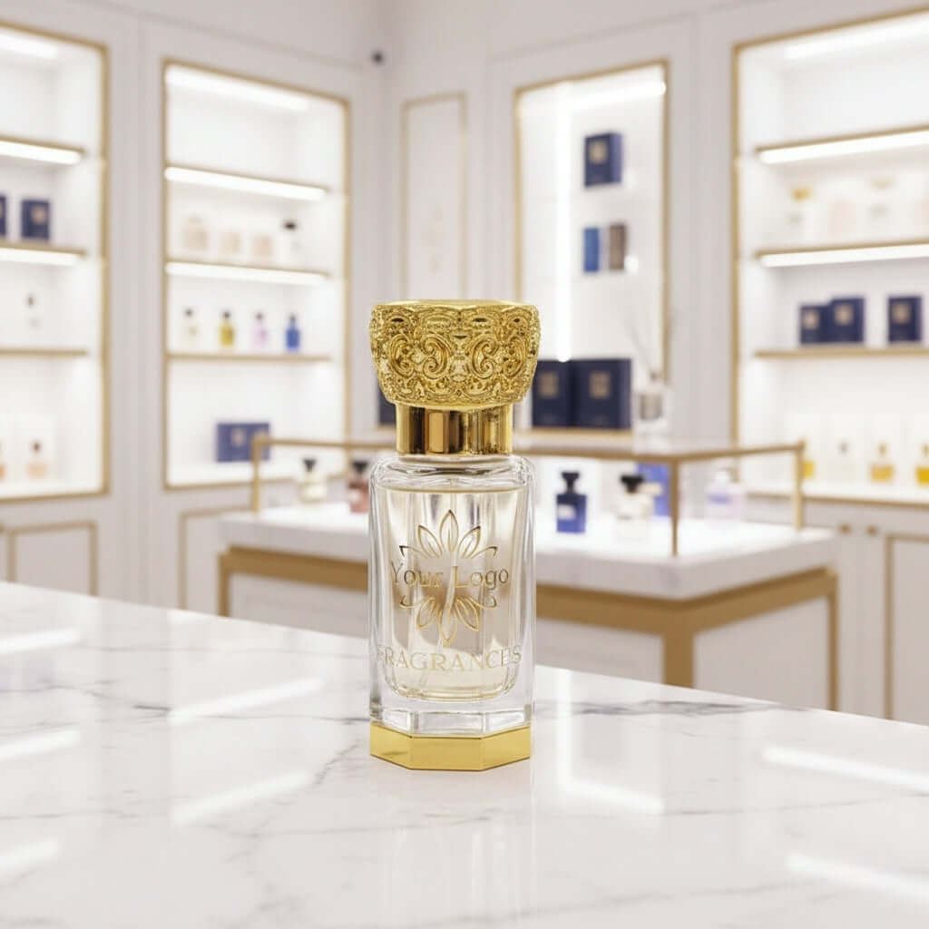 premium gold attar bottles UK luxury perfume oil packaging