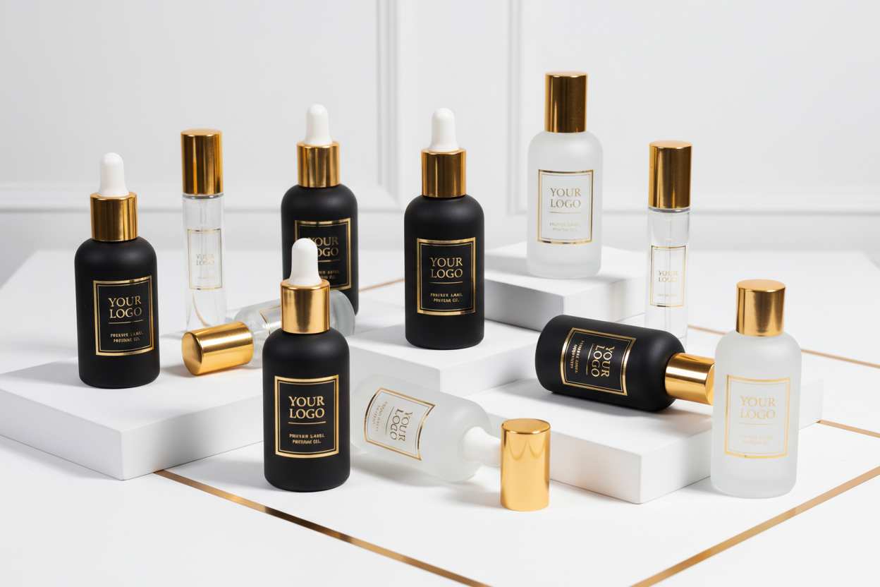 Private Label Perfume Oil with Your Logo text